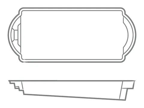 Thursday Cathedral fiberglass pool — official manufacturer image