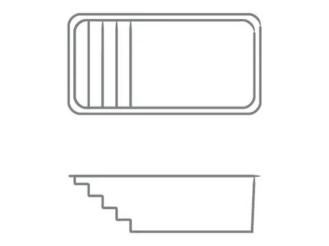 Thursday The Nest fiberglass pool — official manufacturer image